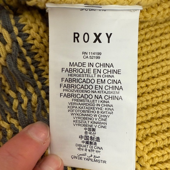 ROXY Knit Cardigan Sweater Women’s Medium - Picture 4 of 8